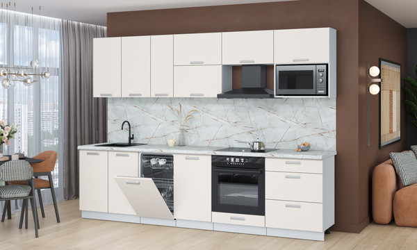 Кухонный гарнитур Интерлиния Мила Лайт 2.9-ПМ4