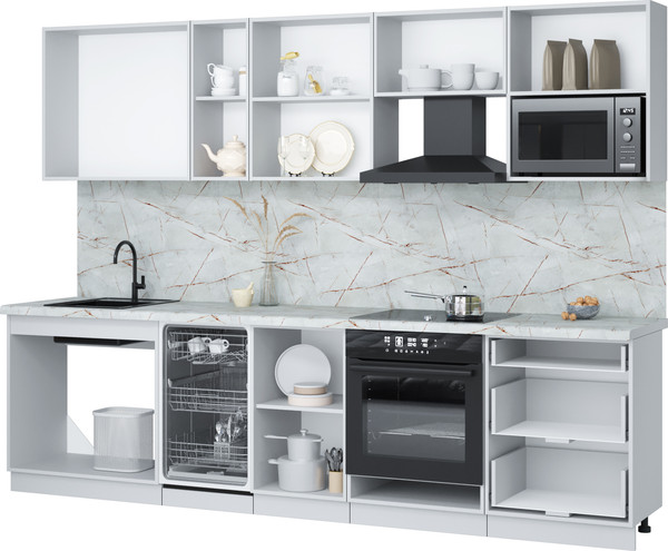 Кухонный гарнитур Интерлиния Мила Лайт 2.9-ПМ4