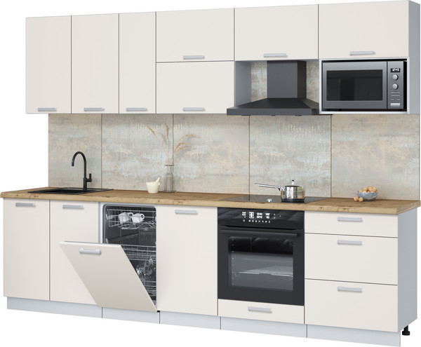 Кухонный гарнитур Интерлиния Мила Лайт 2.9-ПМ4  - фото