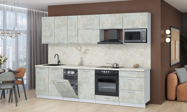 Кухонный гарнитур Интерлиния Мила Лайт 2.9-ПМ4 