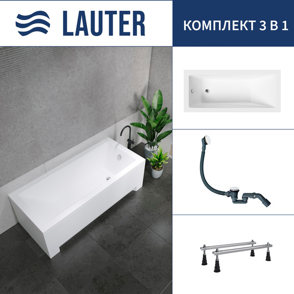 Ванна акриловая Lauter Estelle 150 / 21206050 - фото