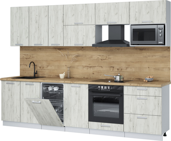 Кухонный гарнитур Интерлиния Мила Лайт 2.9-ПМ4  - фото