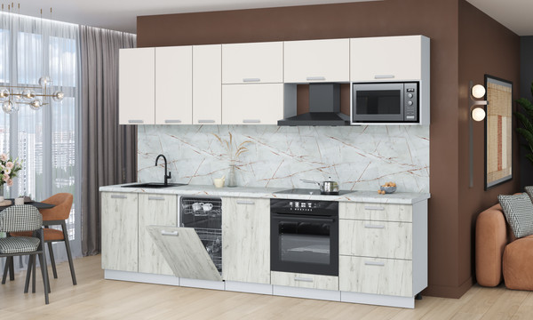 Кухонный гарнитур Интерлиния Мила Лайт 2.9-ПМ4