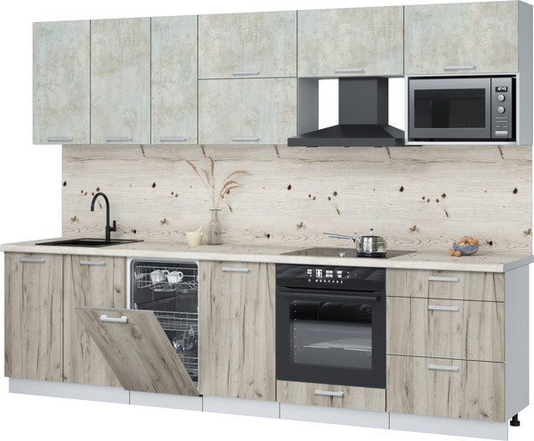 Кухонный гарнитур Интерлиния Мила Лайт 2.9-ПМ4  - фото