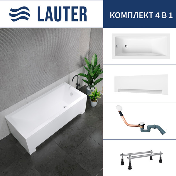 Ванна акриловая Lauter Estelle 150 / 21206050 - фото