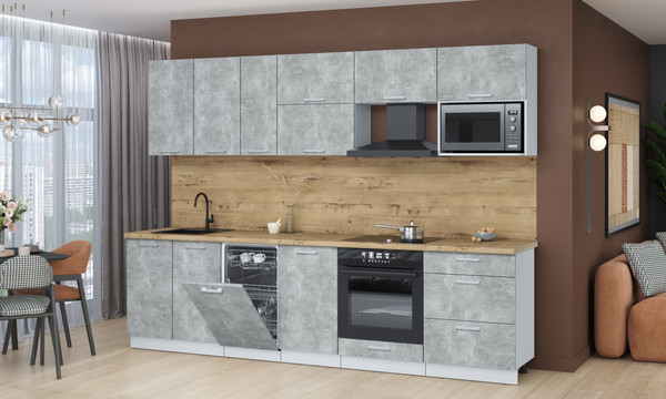 Кухонный гарнитур Интерлиния Мила Лайт 2.9-ПМ4 