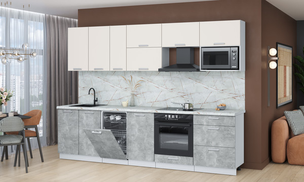 Кухонный гарнитур Интерлиния Мила Лайт 2.9-ПМ4 