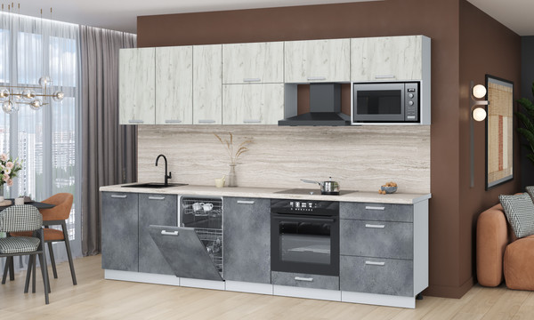 Кухонный гарнитур Интерлиния Мила Лайт 2.9-ПМ4 