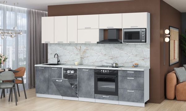 Кухонный гарнитур Интерлиния Мила Лайт 2.9-ПМ4 