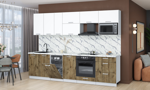 Кухонный гарнитур Интерлиния Мила Лайт 2.9-ПМ4 