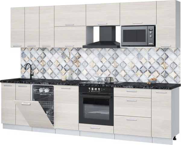 Кухонный гарнитур Интерлиния Мила Лайт 3.0-ПМ4  - фото