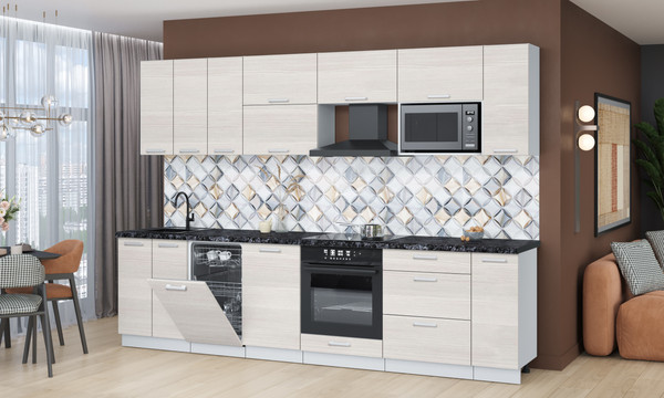 Кухонный гарнитур Интерлиния Мила Лайт 3.0-ПМ4 