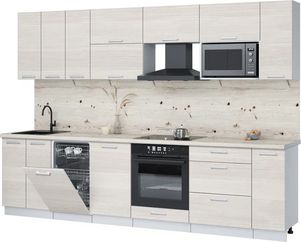 Кухонный гарнитур Интерлиния Мила Лайт 3.0-ПМ4  - фото
