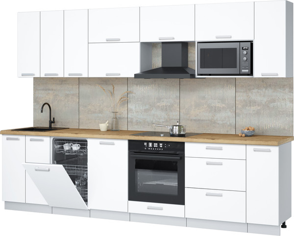 Кухонный гарнитур Интерлиния Мила Лайт 3.0-ПМ4  - фото