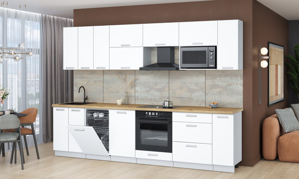 Кухонный гарнитур Интерлиния Мила Лайт 3.0-ПМ4 