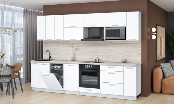 Кухонный гарнитур Интерлиния Мила Лайт 3.0-ПМ4 