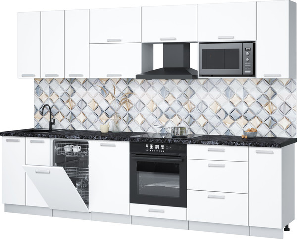 Кухонный гарнитур Интерлиния Мила Лайт 3.0-ПМ4  - фото