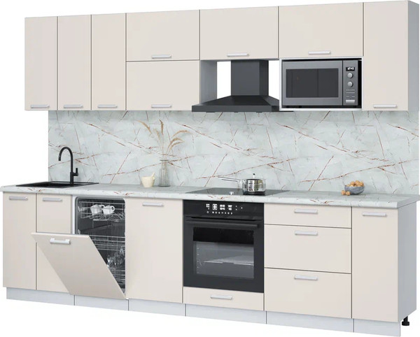 Кухонный гарнитур Интерлиния Мила Лайт 3.0-ПМ4  - фото