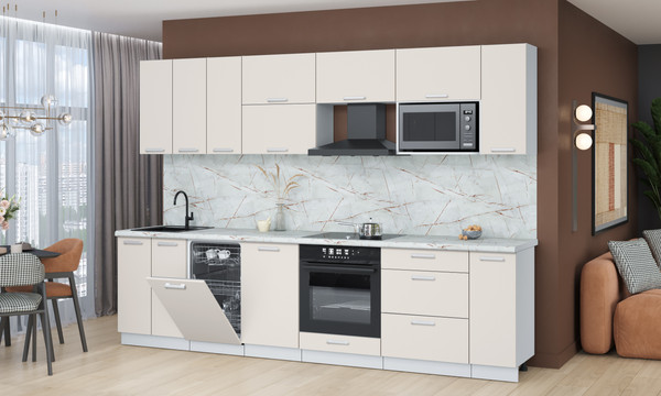 Кухонный гарнитур Интерлиния Мила Лайт 3.0-ПМ4 