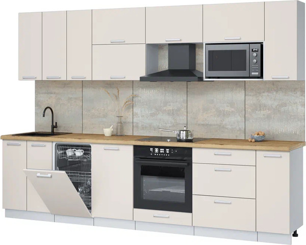 Кухонный гарнитур Интерлиния Мила Лайт 3.0-ПМ4  - фото