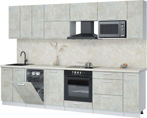 Кухонный гарнитур Интерлиния Мила Лайт 3.0-ПМ4 - фото