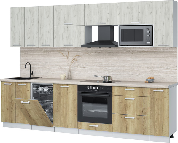 Кухонный гарнитур Интерлиния Мила Лайт 3.0-ПМ4  - фото