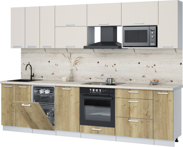 Кухонный гарнитур Интерлиния Мила Лайт 3.0-ПМ4  - фото