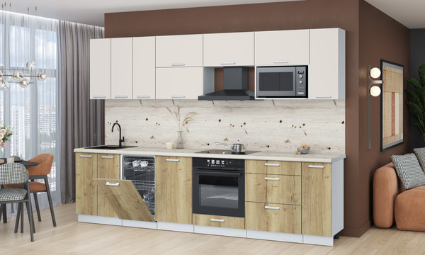 Кухонный гарнитур Интерлиния Мила Лайт 3.0-ПМ4 