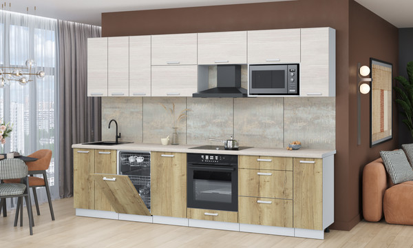 Кухонный гарнитур Интерлиния Мила Лайт 3.0-ПМ4 