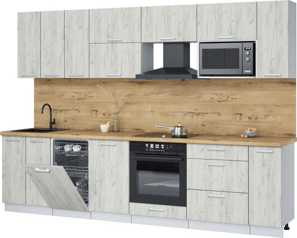 Кухонный гарнитур Интерлиния Мила Лайт 3.0-ПМ4  - фото