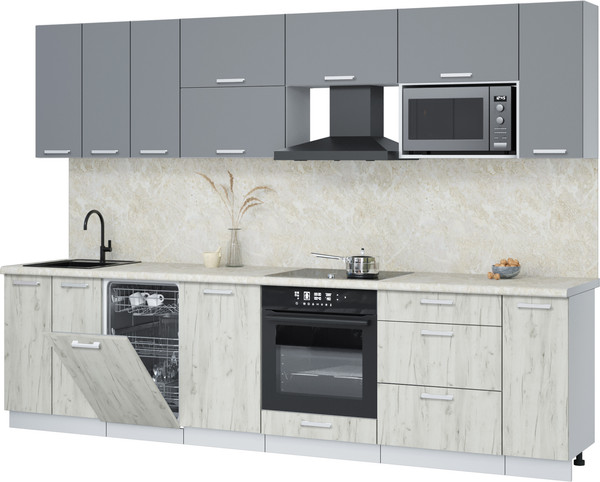 Кухонный гарнитур Интерлиния Мила Лайт 3.0-ПМ4  - фото