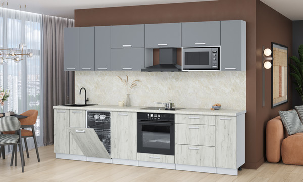 Кухонный гарнитур Интерлиния Мила Лайт 3.0-ПМ4 