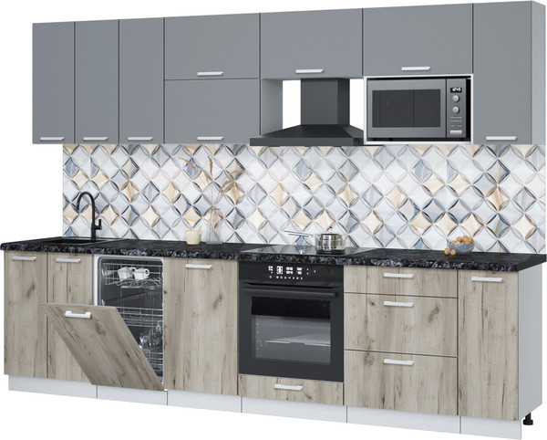 Кухонный гарнитур Интерлиния Мила Лайт 3.0-ПМ4  - фото