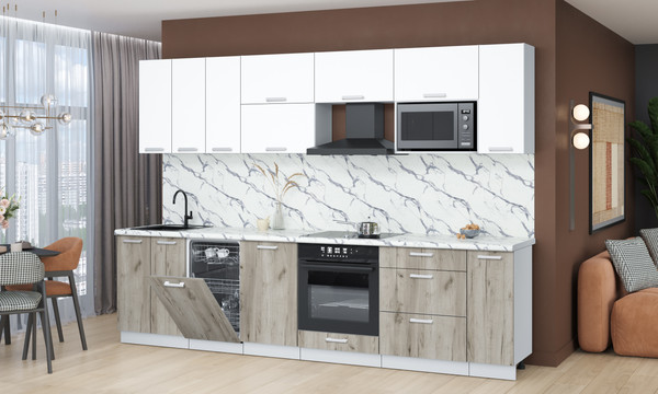 Кухонный гарнитур Интерлиния Мила Лайт 3.0-ПМ4 