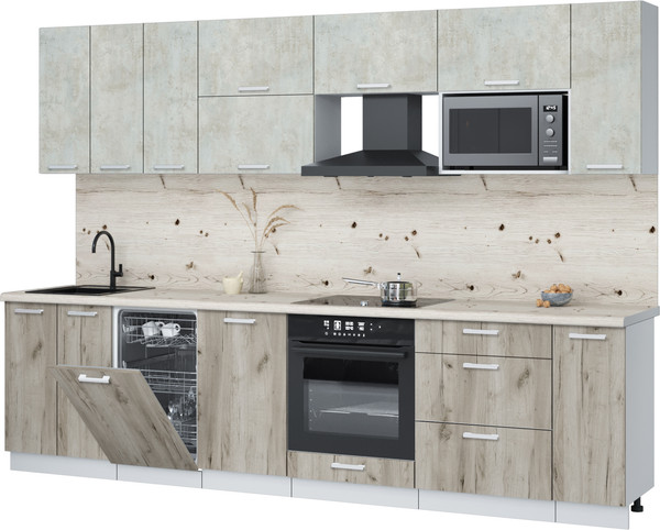 Кухонный гарнитур Интерлиния Мила Лайт 3.0-ПМ4  - фото