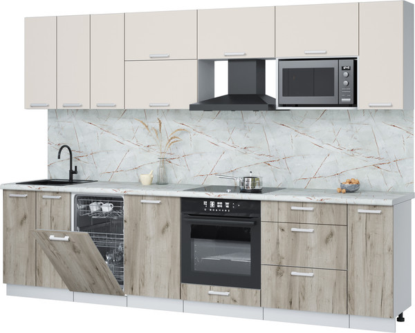 Кухонный гарнитур Интерлиния Мила Лайт 3.0-ПМ4  - фото