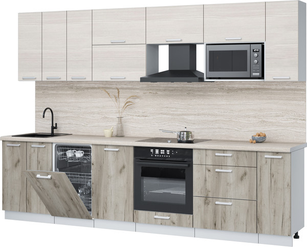 Кухонный гарнитур Интерлиния Мила Лайт 3.0-ПМ4  - фото