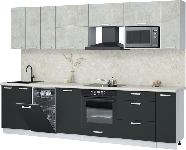 Кухонный гарнитур Интерлиния Мила Лайт 3.0-ПМ4  - фото