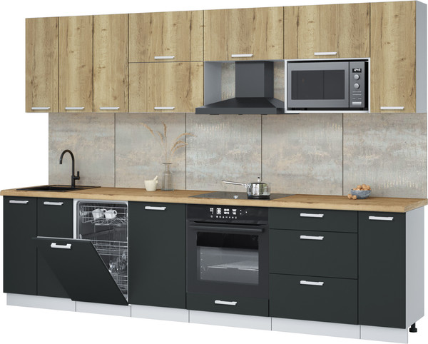 Кухонный гарнитур Интерлиния Мила Лайт 3.0-ПМ4  - фото