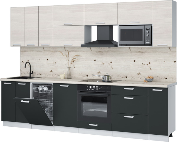 Кухонный гарнитур Интерлиния Мила Лайт 3.0-ПМ4  - фото