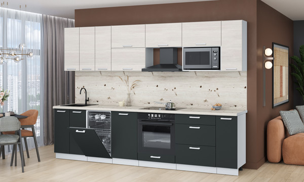 Кухонный гарнитур Интерлиния Мила Лайт 3.0-ПМ4 