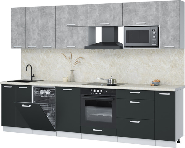 Кухонный гарнитур Интерлиния Мила Лайт 3.0-ПМ4  - фото