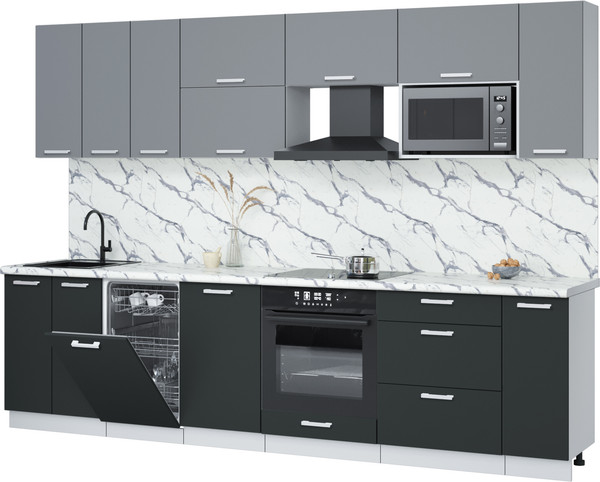 Кухонный гарнитур Интерлиния Мила Лайт 3.0-ПМ4  - фото