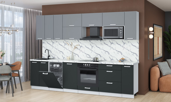 Кухонный гарнитур Интерлиния Мила Лайт 3.0-ПМ4 