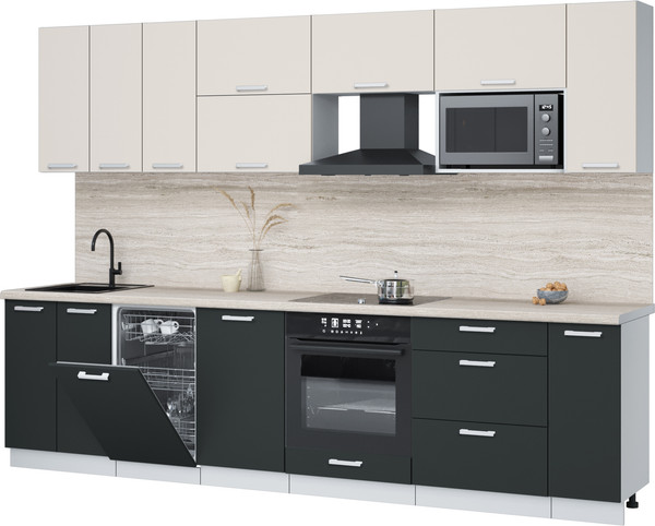 Кухонный гарнитур Интерлиния Мила Лайт 3.0-ПМ4  - фото