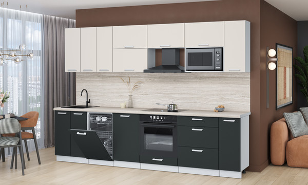 Кухонный гарнитур Интерлиния Мила Лайт 3.0-ПМ4 