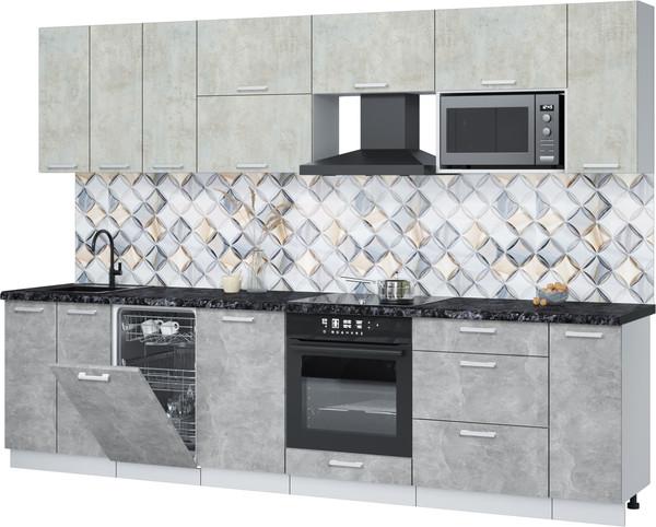 Кухонный гарнитур Интерлиния Мила Лайт 3.0-ПМ4  - фото