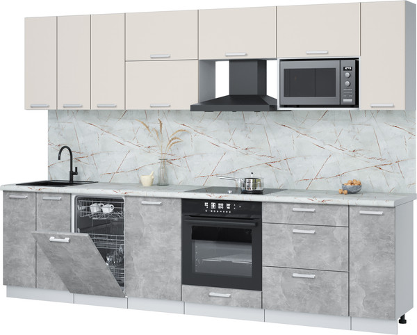 Кухонный гарнитур Интерлиния Мила Лайт 3.0-ПМ4  - фото