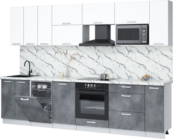 Кухонный гарнитур Интерлиния Мила Лайт 3.0-ПМ4  - фото