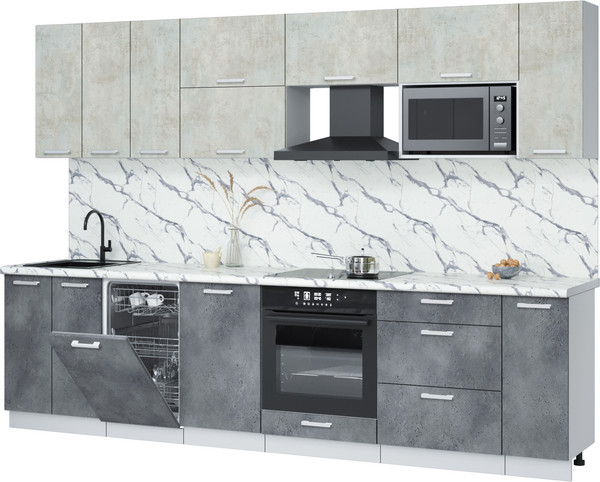 Кухонный гарнитур Интерлиния Мила Лайт 3.0-ПМ4 - фото